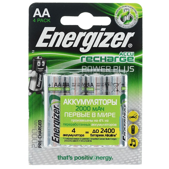 POWERPLUS AA 2000MAH 4P